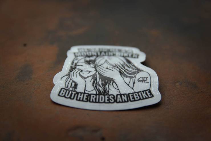 Naklejka 43Ride He said he is a mountain biker... Brokat (3)