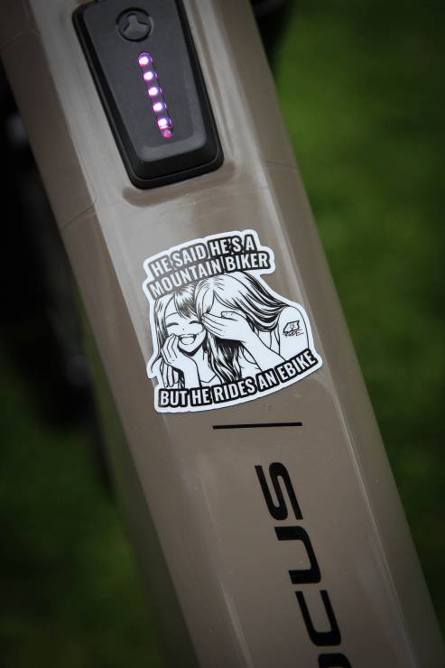 Naklejka 43Ride He said he is a mountain biker... Matowa (3)