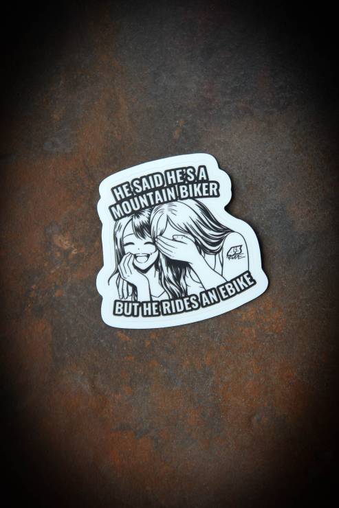 Naklejka 43Ride He said he is a mountain biker... Matowa (5)