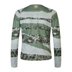 Damska koszulka Endura Patchwork Printed L/S Tee LTD