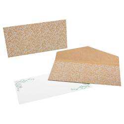 Koperta upominkowa na kartę podarunkową Premium  brązowa 