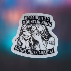 Obrazek dla: Naklejka 43Ride "He said he is a mountain biker..." Brokat