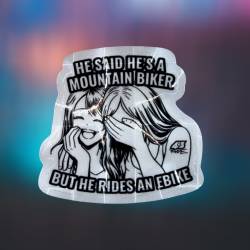 Obrazek dla: Naklejka 43Ride "He said he is a mountain biker..." Bubble